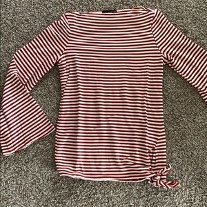 Striped maternity top